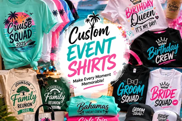 Custom birthday shirts for group celebrations in Miami